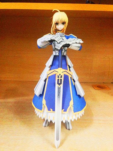 Fatestay Night Saber Paper Model Paperized Crafts