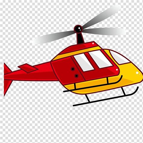 Helicopter Rotor Airplane Cartoon Red Helicopter Transparent Background PNG Clipart HiClipart
