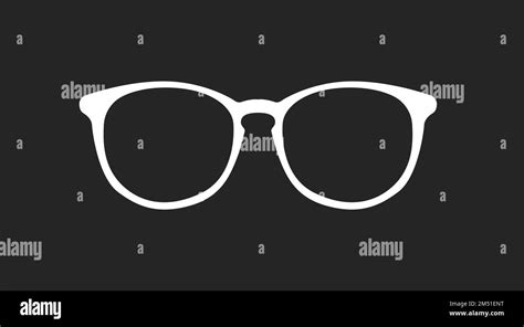 Glasses Vector Illustration Vector Isolated Black And White Editable Illustration Of Glasses