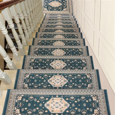 Home Stairs Mat Anti Slip Carpet Glue Free Self Adhesive Stair Step