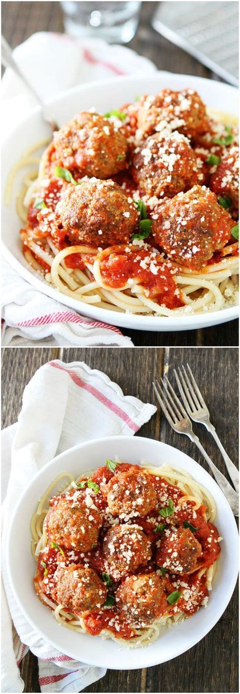 The sauce for this spaghetti and meatball recipe is made from fresh italian plum tomatoes. Spaghetti and Meatballs Recipe | Meatball recipes easy, Recipes, Spaghetti recipes easy