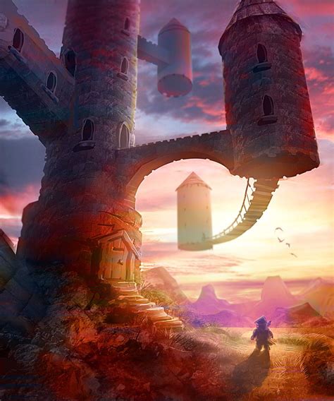 The Wizards Tower By Matt Forsyth Fantasy 2d Fantasy Concept Art