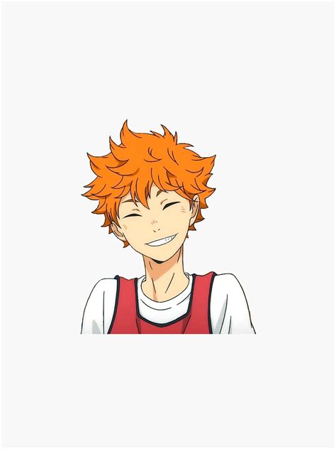 At myanimelist, you can find out about their voice actors, animeography, pictures and much more! "Haikyuu- Hinata Shoyo" Sticker by olivia050607 | Redbubble