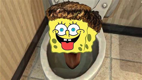Spongebob But It Turns Into A Skibidi Toilet Meme Youtube