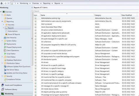 List Of Sccm Reports Configmgr Reports
