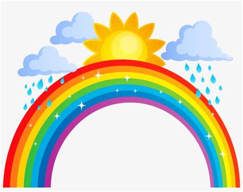 Banner Royalty Free Stock Clouds Png Transparent Clip Rainbow Sun And