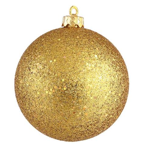 Vickerman 352380 Gold Colored Christmas Tree Ball Ornament
