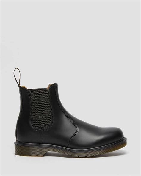Unisex 2976 Black Smooth Leather Chelsea Boots Dr Maten Uk 2 10 Doc