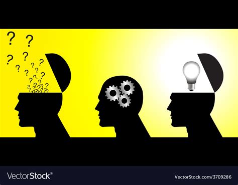 Thinking Process Royalty Free Vector Image Vectorstock