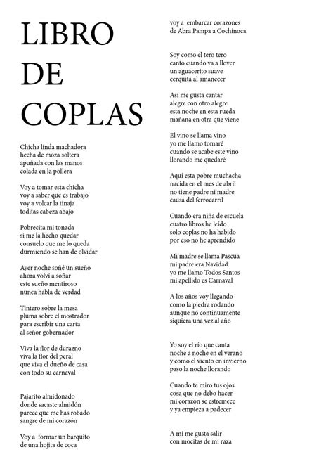 Libro De Coplas By Carlos Ramos Issuu