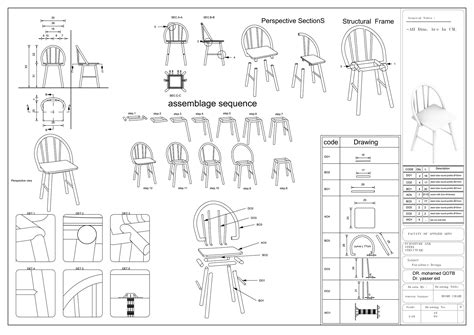 Technical Furniture Drawings On Behance