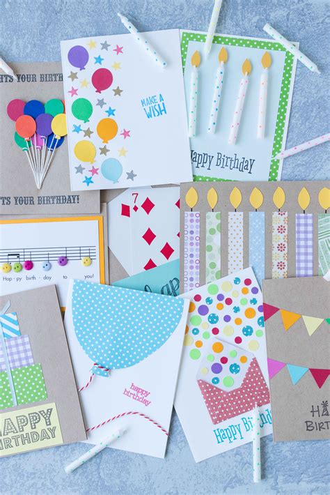10 Simple Diy Birthday Cards 3 A • Rose Clearfield