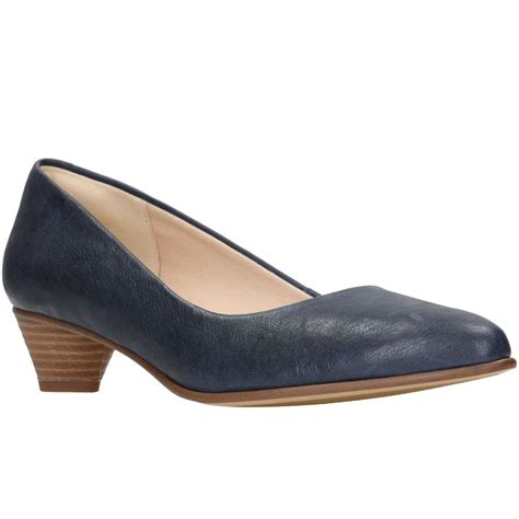 Clarks Mena Bloom Womens Court Shoe In Blue Lyst