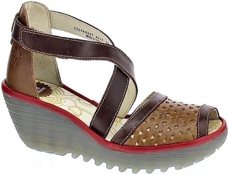 Fly London Womens Ynes Wedge 40 Sandals