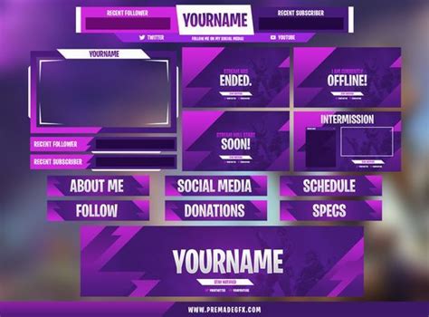 Totgraphic I Will Design Professional Twitch Overlay Template Logo