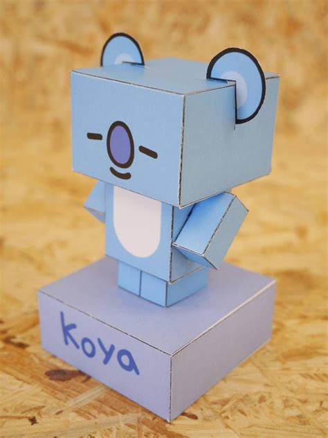 Koya Bt21 Cubeecraft By Sugarbee908 On Deviantart Kpop Diy Paper Doll