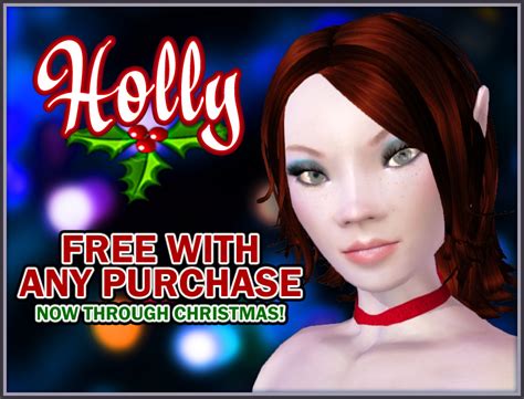 Free Christmas Character Holly The Elf Girl