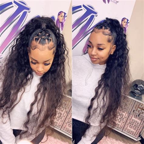 ‼️ Follow Swaybreezy For More ️🧸 Hair Ponytail Styles Short Hair