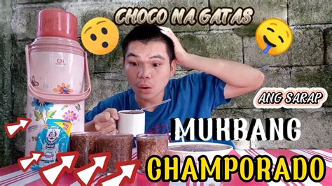 Mukbang Champorado Overload Grabe Ang Sarap At Ang Tamis Raffy Paguio