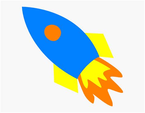 Blue Rocket Ship Svg Clip Arts Rocket Clipart Png Transparent Png