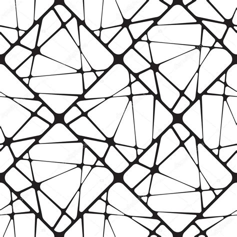 Broken Tiles Black And White Abstract Geometric Vector Seamless — Stock Vector © Euroshot 35334415