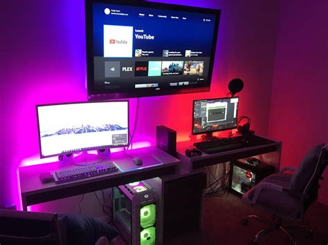 His And Hers Battle Stations Best Gaming Setup Gaming Room Setup Pc