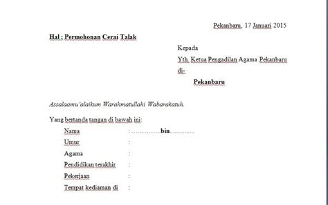 Bahwa sejak berpisah penggugat dan tergugat selama 5 bulan, maka hak dan kewajiban suami istri tidak terlaksana sebagaimana mestinya karena sejak itu tergugat tidak lagi melaksanakan kewajibannya sebagai suami terhadap penggugat Contoh Surat Perjanjian Cerai - Contoh Surat Pernyataan ...