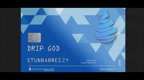 The First Drip Credit Card Youtube