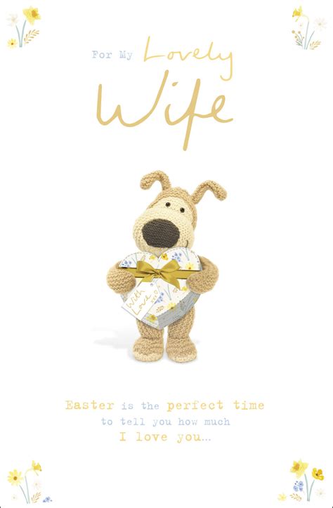 Boofle For My Lovely Wife Easter Greeting Card Cards