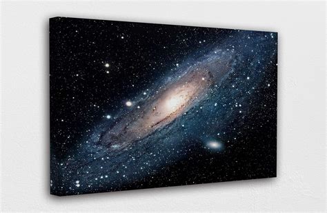 Andromeda Space Galaxy Canvas Wall Art Design Poster Print Etsy