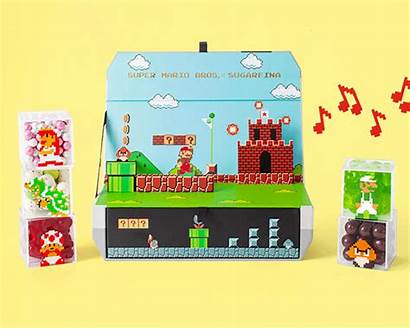 Mario Sugarfina Clipart Bros Candy Nintendo Card