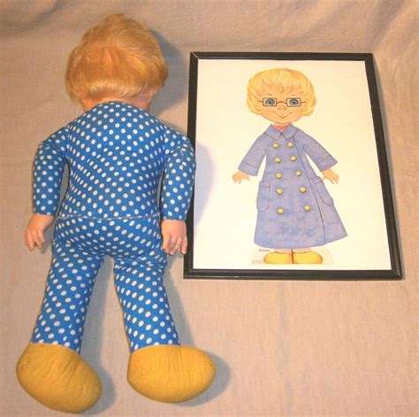 Original Vintage Mattel 1967 Mrs Beasley Talking Doll And 1970 Paper Doll