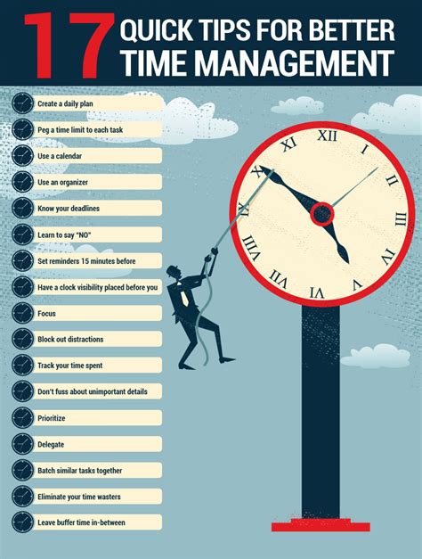 17 Quick Tips For Better Time Management Visually