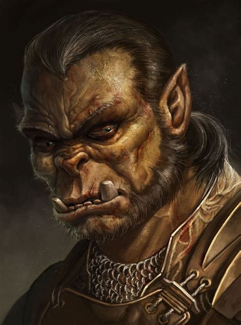 Pin By Razir On Male Half Orc Fantasy Inspiration Character Portraits Fantasy Character