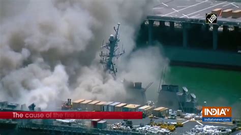 Us Sailors Injured In Explosion Fire On Naval Ship In San Diego Youtube