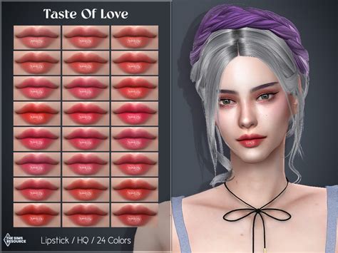 Taste Of Love Lipstick By Lisaminicatsims From Tsr Sims 4 Downloads