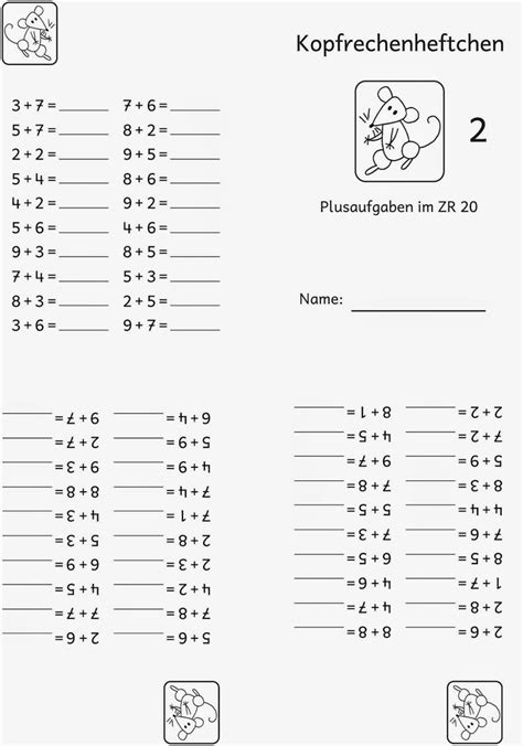 The Worksheet For Addition And Subtraction With Numbers To 10 In German