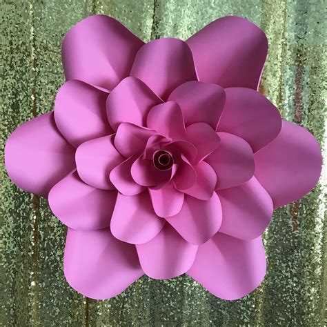Pdf Petal 1 Printable Paper Flowers Template Manageable For Etsy