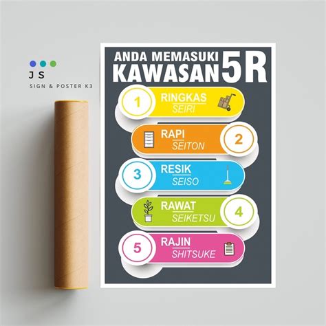 Jual Poster Safety K3 Kawasan 5r Shopee Indonesia