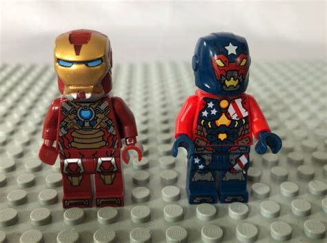 Lego Minifigure Iron Man W Heart Breaker Armor 76008 And Justin Hammer