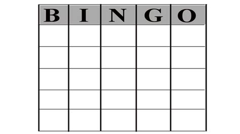 Fascinating Blank Bingo Template Pdf In 2021 Bingo Card Template