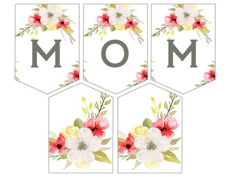 Mother's day was created to celebrate mothers and all the wonderful things they do for their children, for their families and the history of mother's day began with a woman named ann marie reeves jarvis. Mother's Day Banner Printable | Paper Trail Design