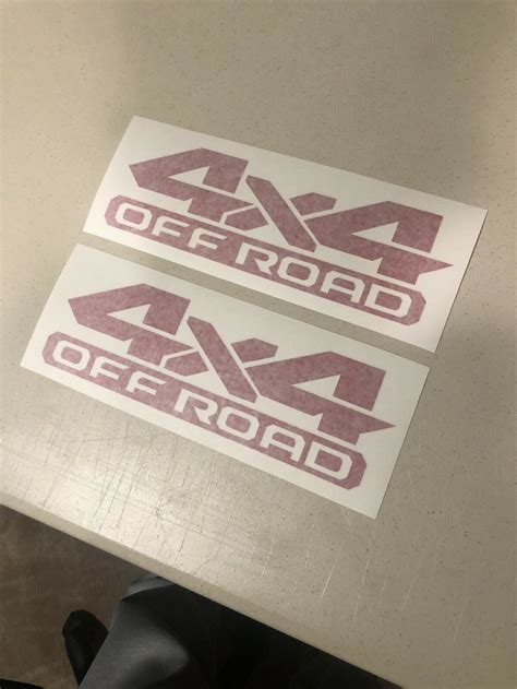 4x4 Offroad Decal Pair 1500 2500 Multi Color Vinyl Decal Etsy