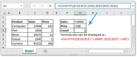 Excel Formula Count Cells Equal To X And Y