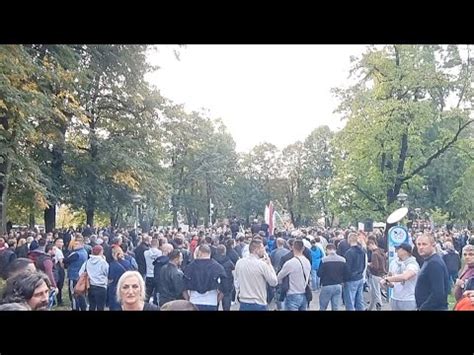 Protest u Parku Mladen Stojanović u Banjaluci YouTube