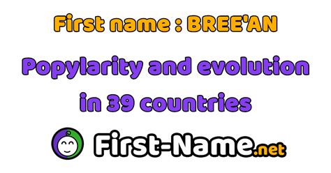 First Name Breean Popularity Evolution And Trend