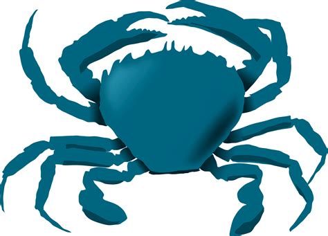 Blue is a puppy who puts her paw prints on three clues. Clipart - Blue Crab