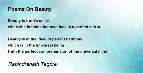 Poems On Beauty Poem By Rabindranath Tagore Poem Hunter