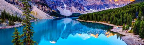 Blue Lake In The Mountains Wallpaper Download 2880x900