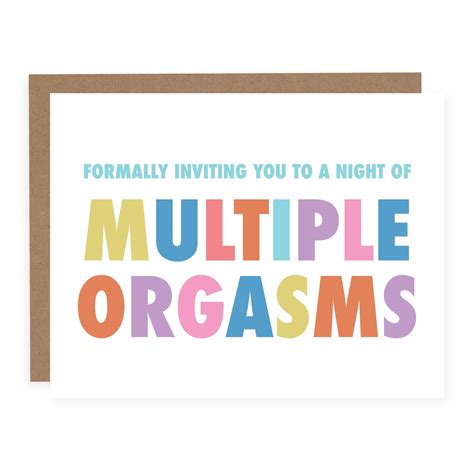 A Night Of Multiple Orgasms Card Pretty By Her